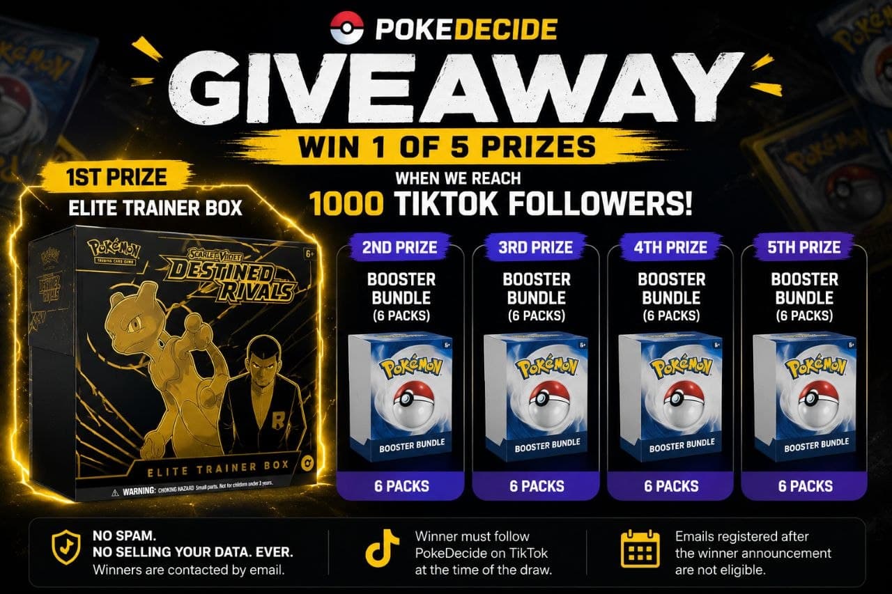 Giveaway prize with Pokémon products